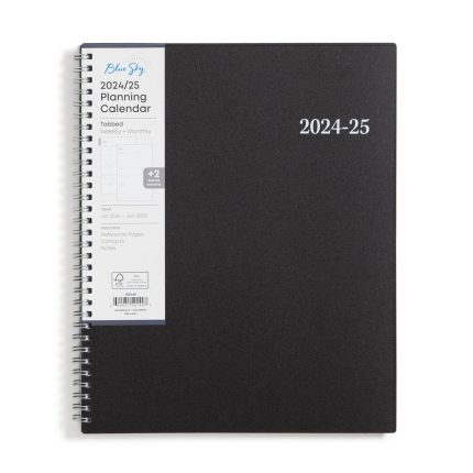 2025-2026 Weekly and Monthly Academic Year Planner Calendar, July - June, 8.5" x 11", Flexible Cover, Wirebound, Laminated Tabs, Storage Pocket, Enterprise (Enterprise 2025-2026, 8.5" x 11")