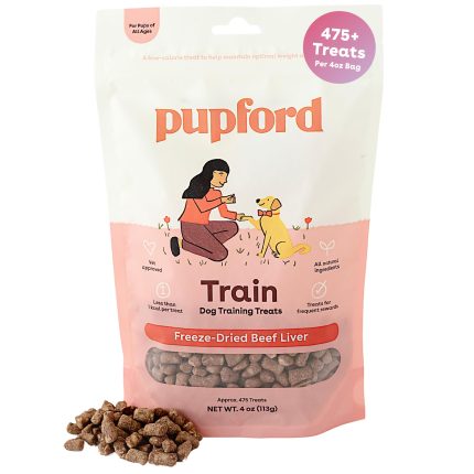 Freeze Dried Training Treats for Dogs & Puppies, 475+ Three Ingredient Bites (Beef Liver, 4 oz)